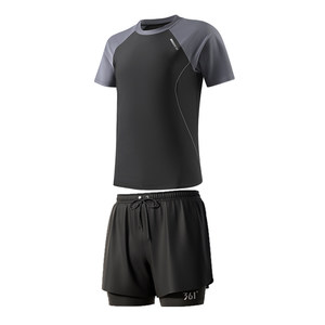 361 Sun Yang's same style men's swimsuit and trunks set 2025 new hot spring split top adult swimsuit