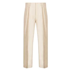 [Water washing pure cotton texture] CULTUM double fold straight pants men's casual retro Hollywood pants suit pants