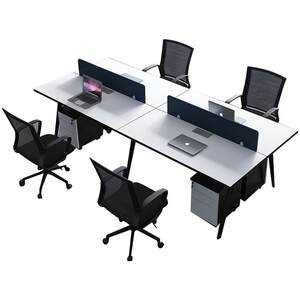 Employee Desk Simple and Modern 4 Point 6 Four -Personal Office Furniture Office Workers Desktop tables and chair combinations
