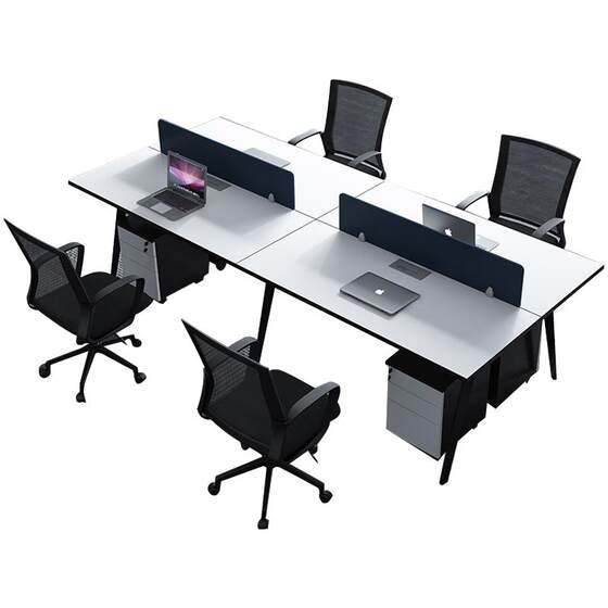Employee Desk Simple and Modern 4 Point 6 Four -Personal Office Furniture Office Workers Desktop tables and chair combinations
