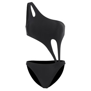 Swimsuit for women 2026 small breast sexy one shoulder triangle one piece bikini swimsuit for women backless hollow ins hot spring