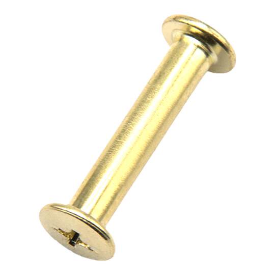Copper-Plated Binding Sample Album Screws - Gold Rivets 5-100mm