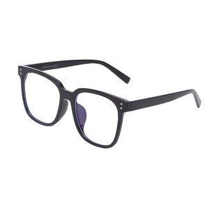 
Black-framed glasses for men, ultra-light square frame for myopia, can be matched with degrees for big faces, black flat light, large-framed eye frames for trendy women
