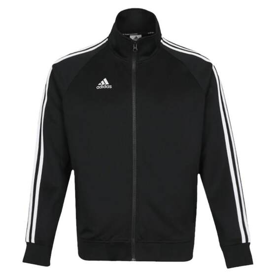 Adidas spring and autumn jacket men and women black casual sports new style stand collar woven jacket TR30JT-BW