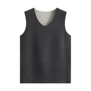 
velvet with scarless German velvet warm vest for men thickened inner vest cotton vest heating sleeveless T-shirt