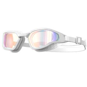 
pulassi swimming goggles with degree high definition waterproof and anti-fog female racing swimming goggles myopia swimming glasses aurora white