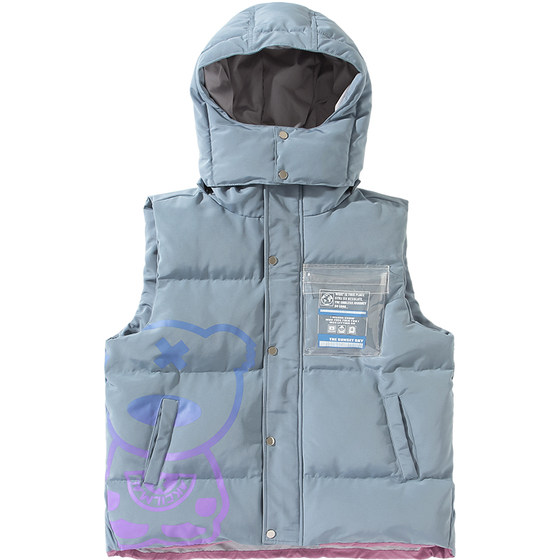 Lamlicka panda couple bakery cotton clothing vest winter men's and women's tide brand big size wild leisure jackets