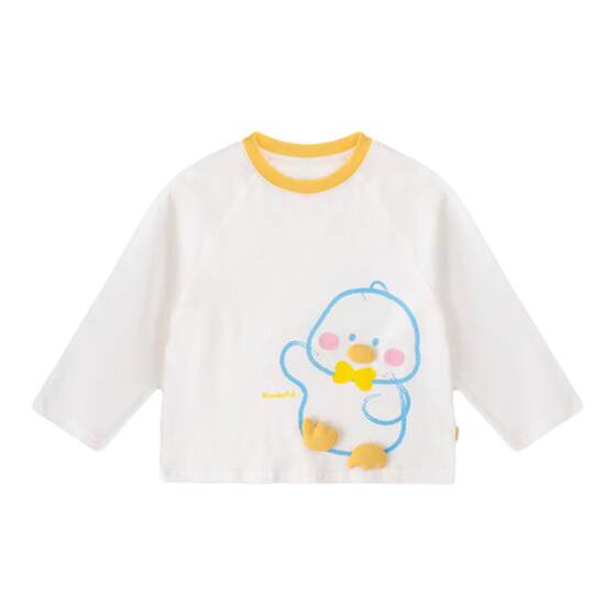
Baby long-sleeved T-shirt pure cotton children's bottoming shirt 2026 new girls' tops spring casual boys and children's clothing trendy