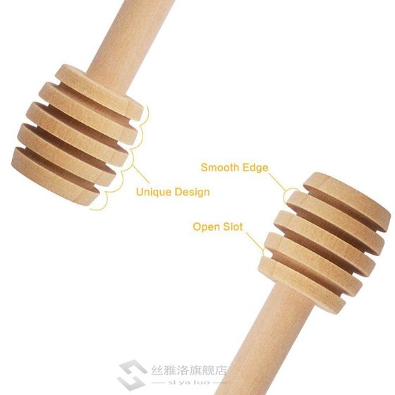 High Quality Honey Stir Bar Mixing Handle Jar Spoon Practica