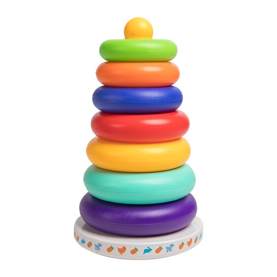 Paid Le baby toys for babies over 6 months old, early education toys for one year old children's ringing rainbow tower tumbler