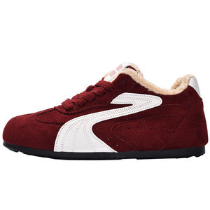 
Camel low top plus velvet to keep warm, fashionable and youthful Korean version retro college trend Hong Kong style new niche casual sneakers