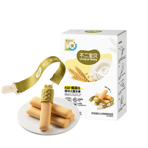 Fujibaby A2 Casein Teething Sticks for Infants and Toddlers 6 Months and Over Small Snack Food Finger Rice Biscuits