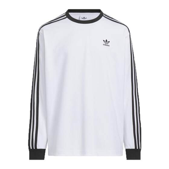 
Boys and girls simple three-stripe cotton sports round neck long-sleeved T-shirt autumn adidas Adidas clover