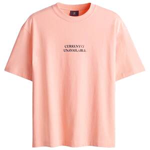 
HM men's and women's T-shirts summer American street style comfortable pure cotton letter pattern printed round neck short sleeves 0967955