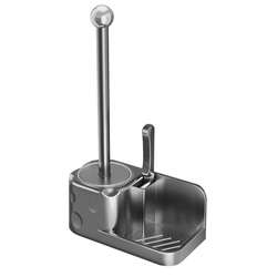 Wall-mounted no-dead-corner no-punch cleaning toilet brush