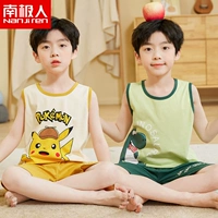 Детская пижама для мальчиков, летний тонкий хлопковый комплект, коллекция 2023, подходит для подростков