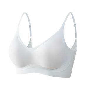 KISSY Oxygen Heart Camellia Skin Camellia Bra Vest Stainless Jelly Gel Support Small Breasts Collect Underwear Women