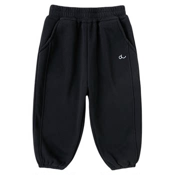 Dudu family baby pants autumn and winter plus velvet children's trousers girls children's clothing autumn boys autumn thick casual pants