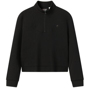 
FILA official women's pullover sweatshirt 2025 winter new simple casual and comfortable knitted long-sleeved top