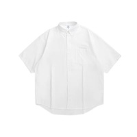 Japanese Style Loose White Shirt For Men