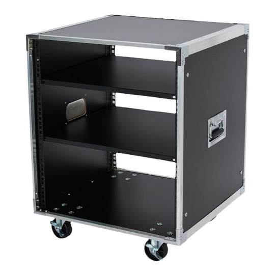Outsound 12u professional flight case เครื่องขยายเสียงตู้ mixer rack ...