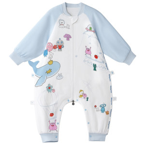 babycare baby sleeping bag spring and summer thin gauze children's sleeping bag all-season one-piece pajamas baby sleeping bag