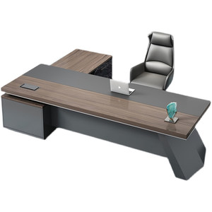 Boss's desk simple modern tables and chair combination new Chinese large -scale platform single presidential president table manager office furniture