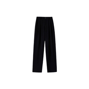 
Black suit pants for women in autumn and winter new style fat mm high-waisted loose slimming drape casual trousers pear-shaped body pants