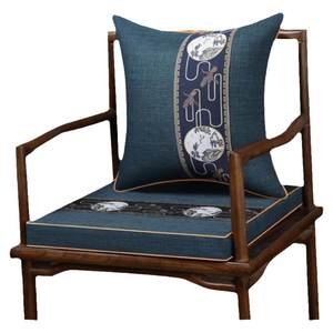
New Chinese style chair cushion mahogany sofa cushion solid wood furniture cushion tea chair Taishi chair ring chair dining chair cushion custom