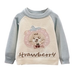 La Chapelle girls sweater autumn and winter 2025 new style children's baby sweater cartoon long-sleeved top