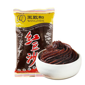 
Wang Zhihe red bean paste 500g bun bread egg yolk pastry snack filling household baking ingredients zero added health