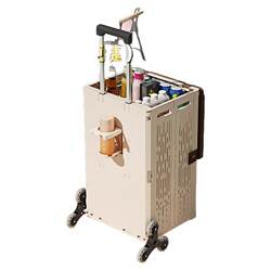 Portable foldable trolley outdoor camping trolley
