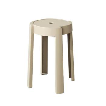 
Plastic stools for household thickened chairs for stacking round stools sturdy and durable dining table high bench windmill rubber stool spare