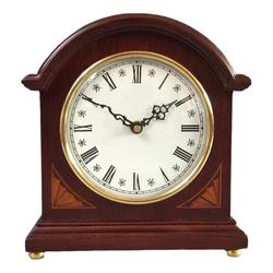 Musical Time Solid Wood Table Clock American European Style Retro Living Room Small Table Clock New Chinese Style Simple Tv Cabinet Ornaments