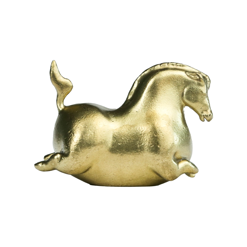敦煌研究院十二生肖小唐马铜雕塑博物馆文创礼品创意摆件桌面
