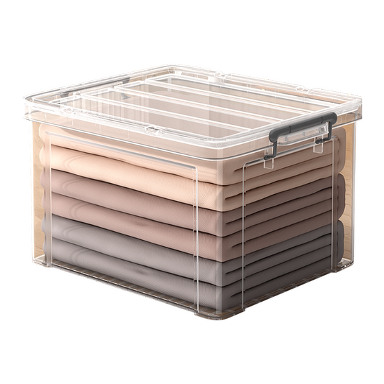 
Jia helper thickened transparent storage box household clothes and toys storage box large capacity plastic storage box