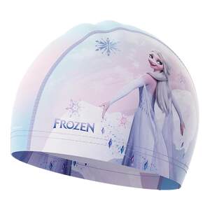 
Disney children's swimming cap for girls with long hair, oversized cloth swimming cap with ear protection, comfortable swimming cap and goggles set