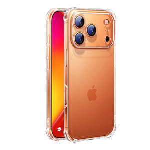 Green Alliance suitable for Apple 17 mobile phone case iPhone17ProMax new transparent 16Pro anti-fall magnetic protective cover air bag female 15 lens all-inclusive male pm ultra-thin 14 heat dissipation advanced ip17e