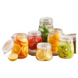 Sealed jar glass food grade bottle wine container kimchi jar pickled pickles honey empty bottle storage can