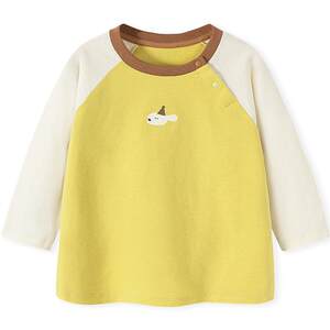 [glutinous rice T] Mini Balabala boy and girl baby children's long-sleeved T-shirt Spring pure cotton baby base shirt
