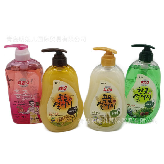 韩国爱敬洗碗精餐具果蔬洗涤剂去油渍谷物洗洁精750ml