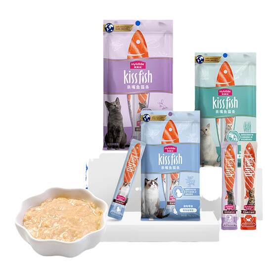 Maifudi Cat Snacks Cat Strips 14g*100 Cat Grass Carp Oil Cat Strips Adult Kit Snacks Wet Food No Induced Food