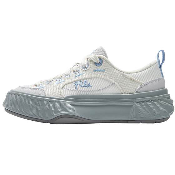 FILA Rock Walking Shoes丨FILA Canvas Shoes 26 New Breathable Casual Shoes for Female Couples Versatile Travel White Shoes