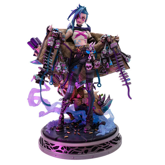 
League of Legends LOL Battle of the Two Cities Jinx 1/7 sculpture game peripheral ornaments