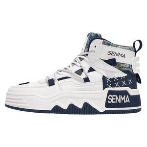 
Senma canvas men's shoes for summer sports and casual high-top shoes niche original versatile thick sole height-enhancing small white trendy shoes