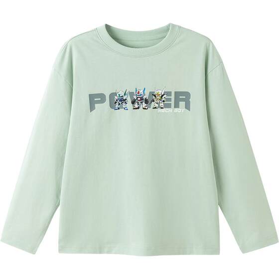 
Balabala boys long-sleeved t-shirt medium and large children's pure cotton tops spring and autumn children's clothing children's casual bottoming shirt trendy t