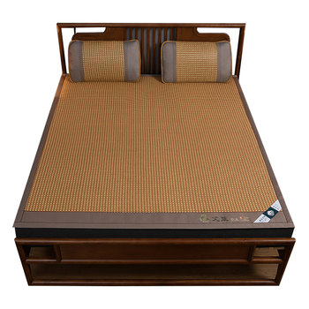 Foldable natural summer mat double bed