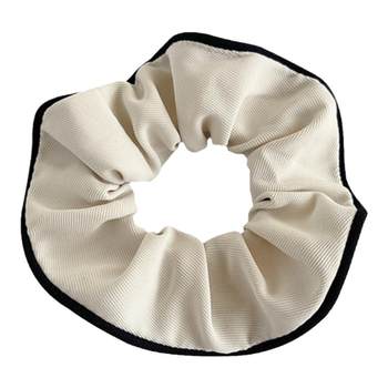 Hong Kong style milky brown pig large intestine hair circle women's new 2024 simple headband tying hair rubber band hair accessories
