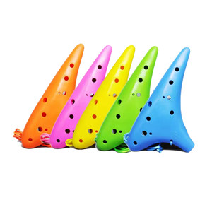 
Resin Ocarina 12-hole Primary School Students' Primary School Primary School Alone AC Adjust Ocarina 12-hole Seven-Piece Set AF Children's Professional