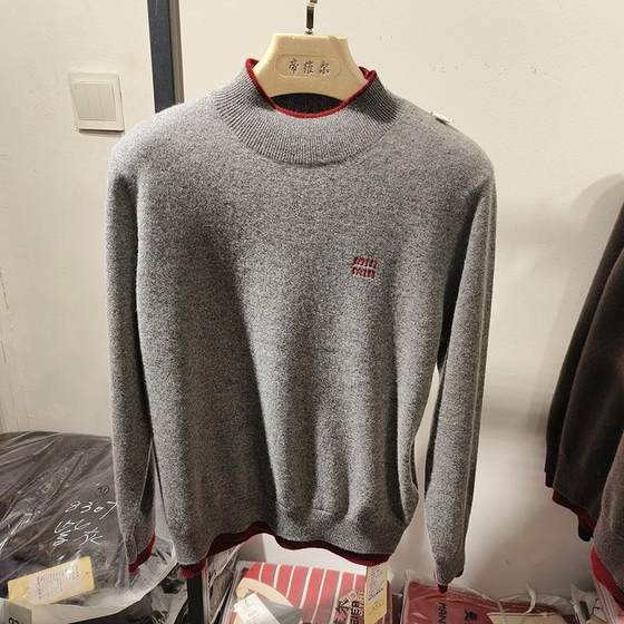 商场同款半高领羊绒衫女毛衣冬季妈妈羊毛衫打底加厚上衣秋针织衫